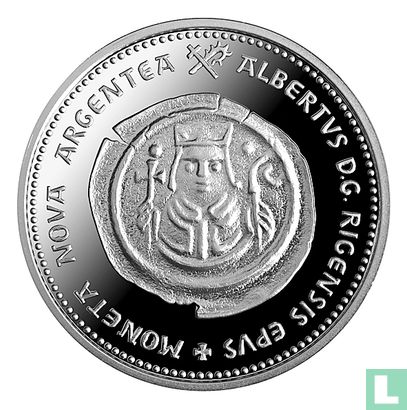 Latvia 1 lats 2011 (PROOF) ''800 year coins right Riga'' - Image 2