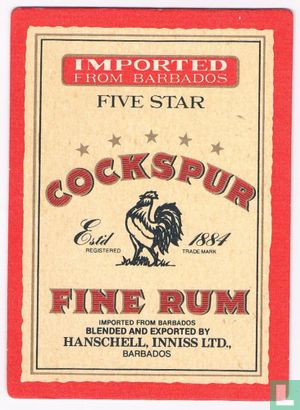 Cockspur five star fine rum - Bild 1