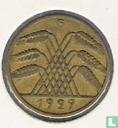 Duitse Rijk 10 reichspfennig 1929 (G) - Afbeelding 1
