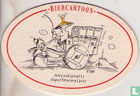 Biercartoon "Internationales Exportmurmelbier"  - Afbeelding 1