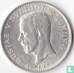 Zweden 1 krona 1928 - Afbeelding 1