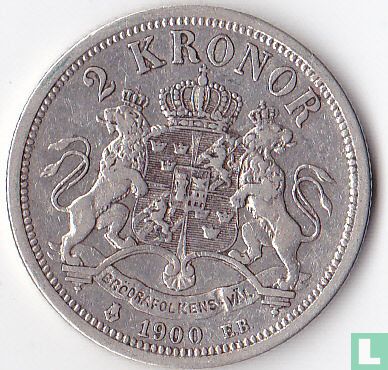 Schweden 2 Kronen 1900 - Bild 1
