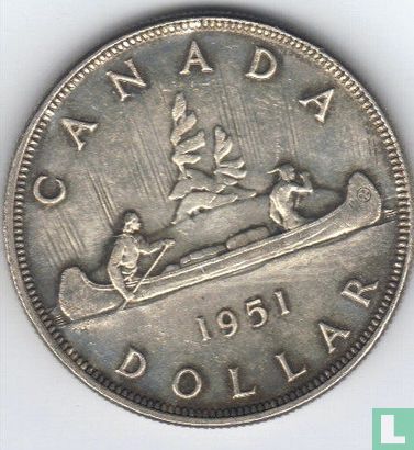 Canada 1 dollar 1951 - Image 1
