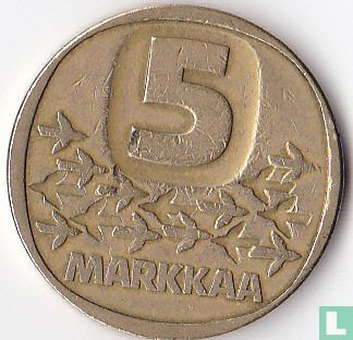 Finlande 5 markkaa 1984 - Image 2
