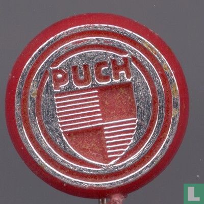 Puch [zilver op rood]