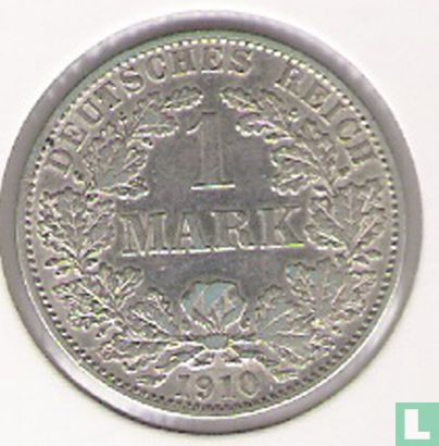 Empire allemand 1 mark 1910 (A) - Image 1