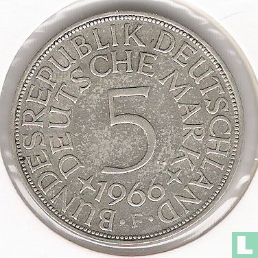 Germany 5 mark 1966 (F) - Image 1
