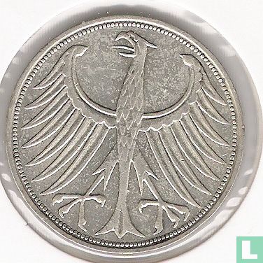 Germany 5 mark 1966 (F) - Image 2