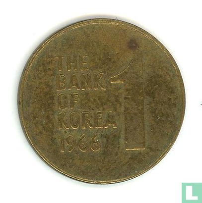 South Korea 1 won 1966 - Image 1