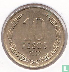 Chile 10 Peso 2002 - Bild 1