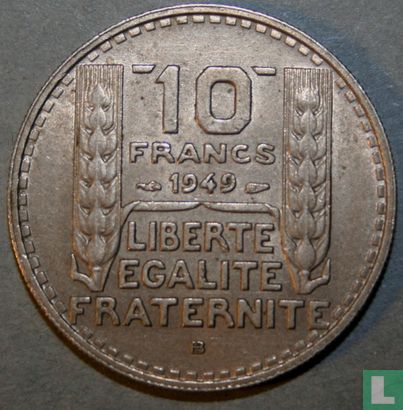 France 10 francs 1949 (B) - Image 1
