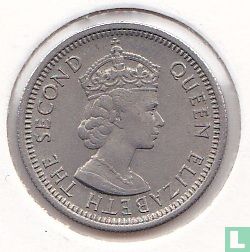 Territoires britanniques des Caraïbes 10 cents 1955 - Image 2