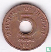 Filipijnen 5 sentimo 2004 - Afbeelding 1