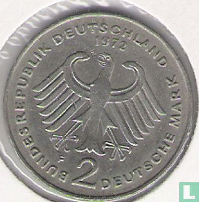 Germany 2 mark 1972 (F - Theodor Heuss) - Image 1