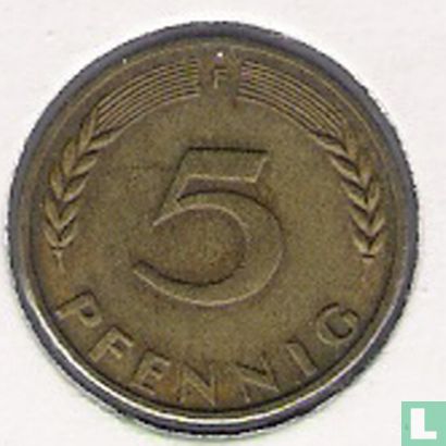 Duitsland 5 pfennig 1967 (F) - Afbeelding 2