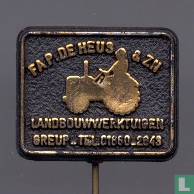 Fa. P. de Heus & Zn. Landbouwwerktuigen Greup Tel.01860-2643