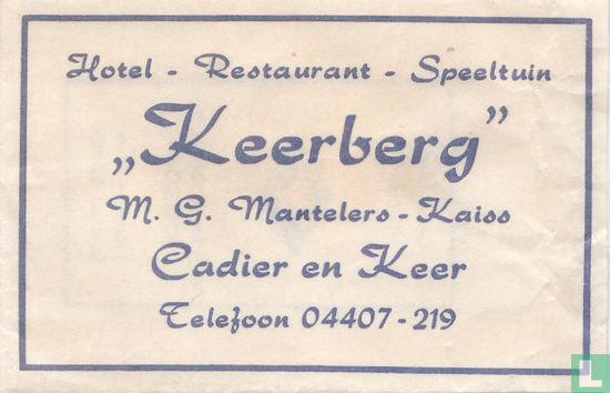 Hotel Restaurant Speeltuin "Keerberg"
