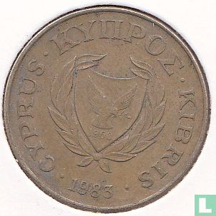 Cyprus 10 cents 1983  - Afbeelding 1