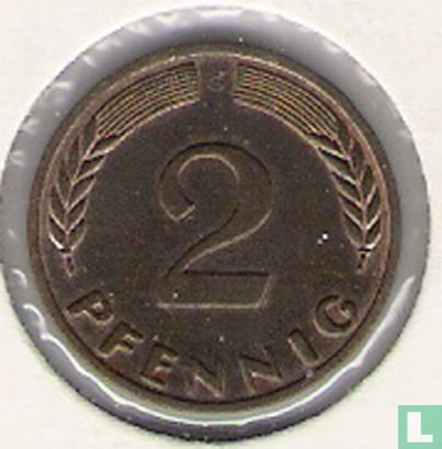 Duitsland 2 pfennig 1967 (G) - Afbeelding 2
