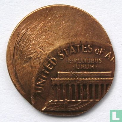 United States 1 cent 19?? (misstrike) - Image 2