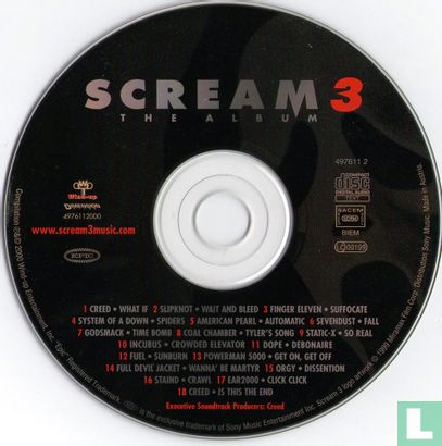 Scream 3: The Album - Afbeelding 3