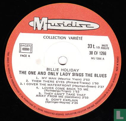 The one and only lady sings the blues - Afbeelding 3