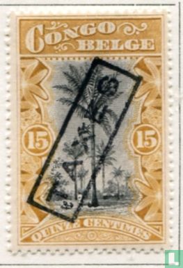 \"TAXES\" Postage Stamps of 1909 monolingual issue