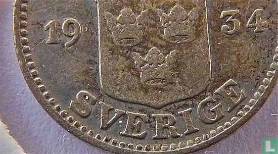 Schweden 25 Öre 1934 (double die obverse) - Bild 3