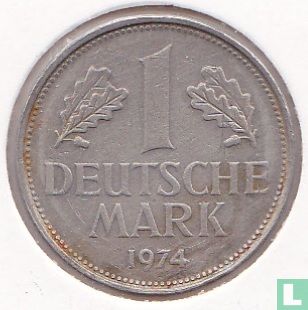 Duitsland 1 mark 1974 (F) - Afbeelding 1