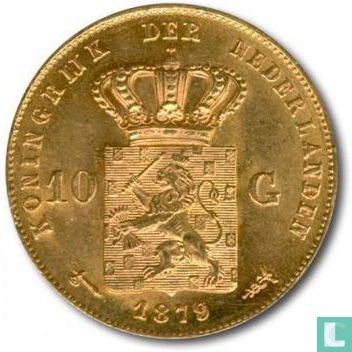 Netherlands 10 gulden 1879 - Image 1