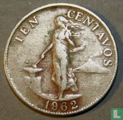 Philippines 10 centavos 1962 - Image 1