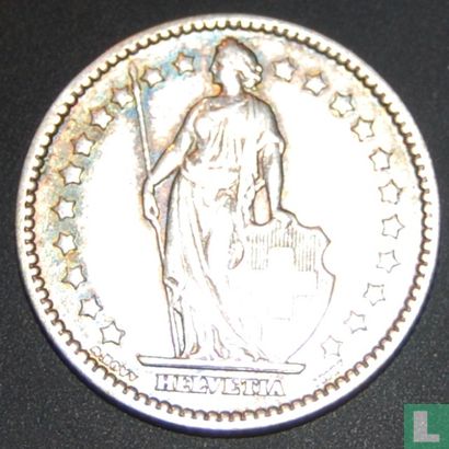 Zwitserland 1 franc 1908 - Afbeelding 2