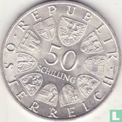 Oostenrijk 50 schilling 1969 "450th anniversary Death of Maximilian I" - Afbeelding 2
