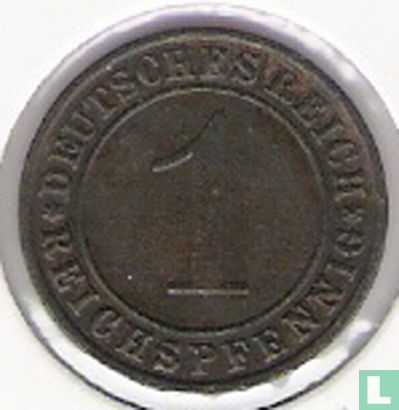 German Empire 1 reichspfennig 1934 (F) - Image 2