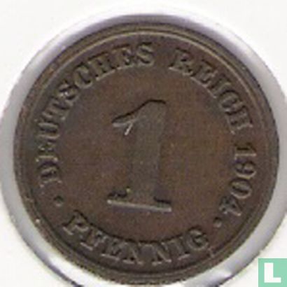 Duitse Rijk 1 pfennig 1904 (D) - Afbeelding 1