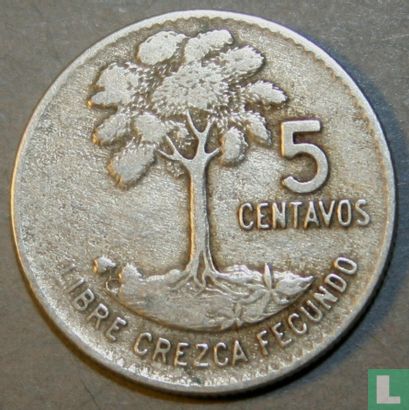 Guatemala 5 centavos 1966 - Image 2