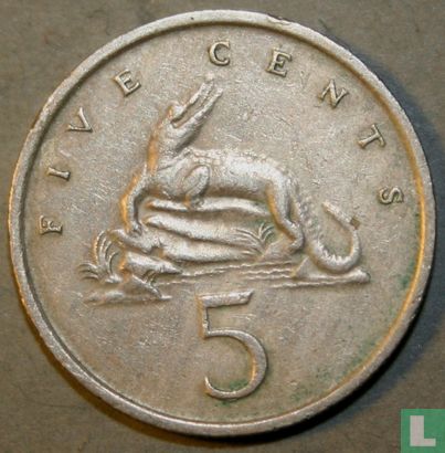 Jamaïque 5 cents 1972 (type 1) - Image 2