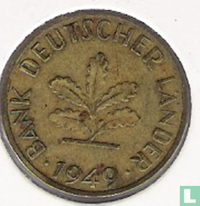 Allemagne 10 pfennig 1949 J (J petit) - Image 1