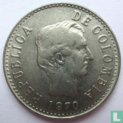 Colombia 20 centavos 1970 - Afbeelding 1