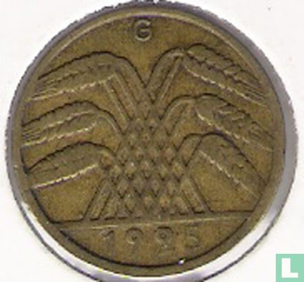 German Empire 10 reichspfennig 1925 (G) - Image 1