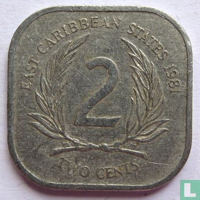 East Caribbean States 2 cents 1981 - Image 1