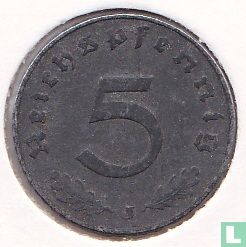 Empire allemand 5 reichspfennig 1940 (J) - Image 2