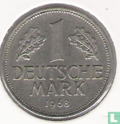Duitsland 1 mark 1968 (F) - Afbeelding 1
