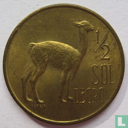 Pérou ½ sol de oro 1973 (type 2) - Image 2