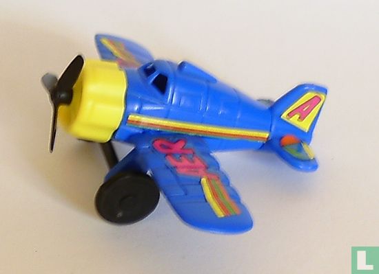 Propeller vliegtuig (blauw) - Afbeelding 1