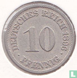 Empire allemand 10 pfennig 1896 (A) - Image 1
