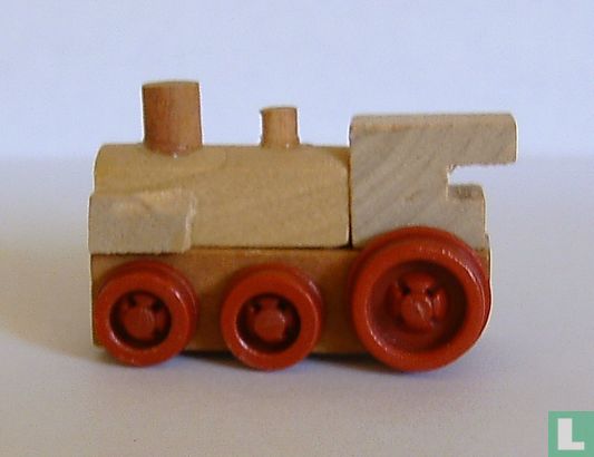 Locomotive à vapeur en bois - Image 1