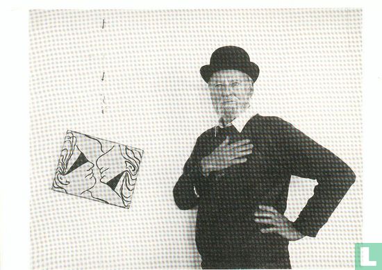 Lawrence Ferlinghetti at Hunter's Point Studio with First Painting "Deux" (Paris) 1948