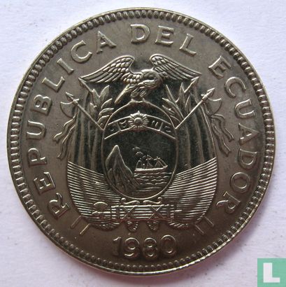 Ecuador 20 centavos 1980 - Afbeelding 1