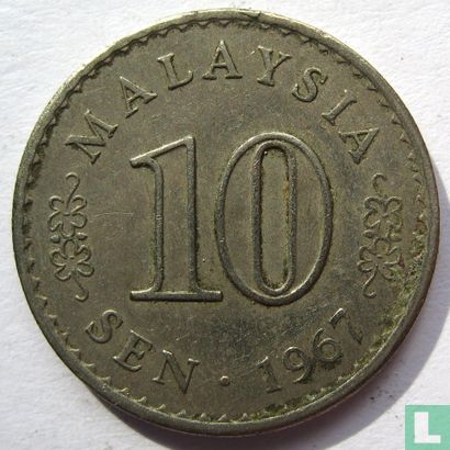 Maleisië 10 sen 1967 - Afbeelding 1